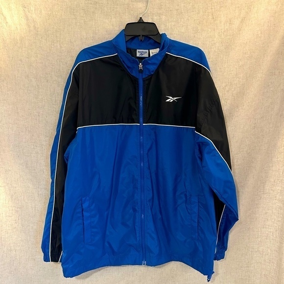 Vintage Reebok Windbreaker Zip Up Size Large - Picture 1 of 9